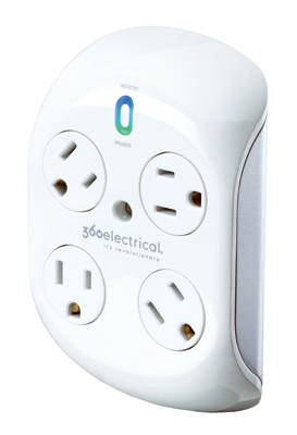 White 4 Outlet Surge Protector