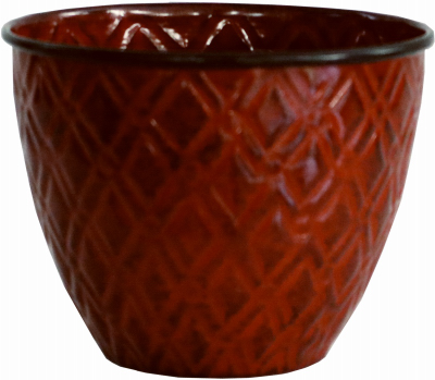 5" RED Diamond Planter
