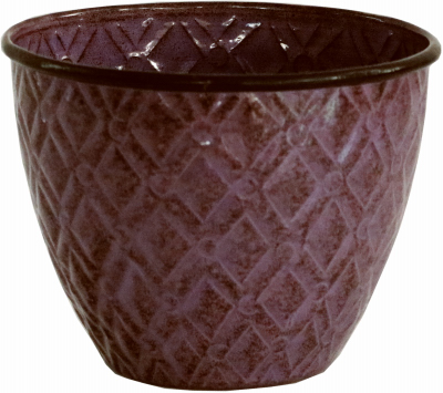 5" PLUM Diamond Planter