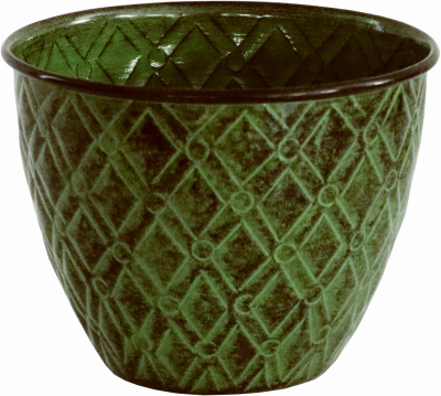 5" GRN Diamond Planter