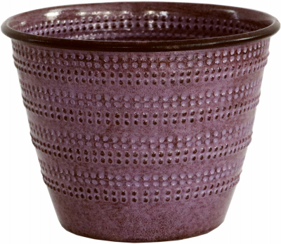 6"PLUM Cobblest Planter