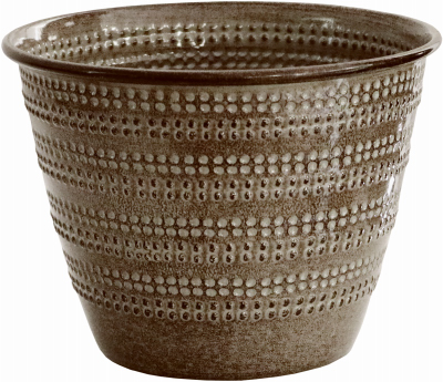 6" GRY Cobblest Planter