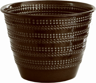 6" BLK Cobblest Planter