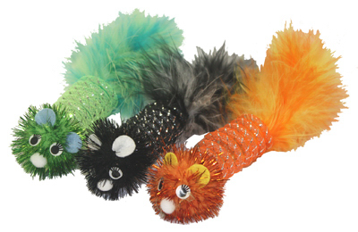 7" SPRING MOUSE CAT TOY