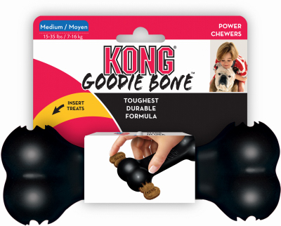 Kong 7" EXT BLK Dog Toy