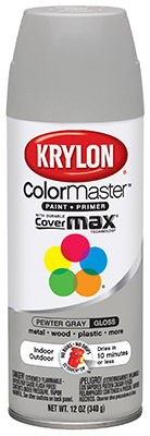 SPRAY 12OZ PewGRY GLS Enamel