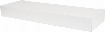 18" White Modern Floating Shelf