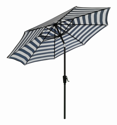 FS 9' NAVY/WHT Umbrella