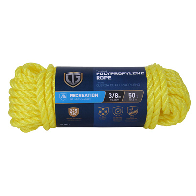 TG 3/8x50 Yellow Poly Rope