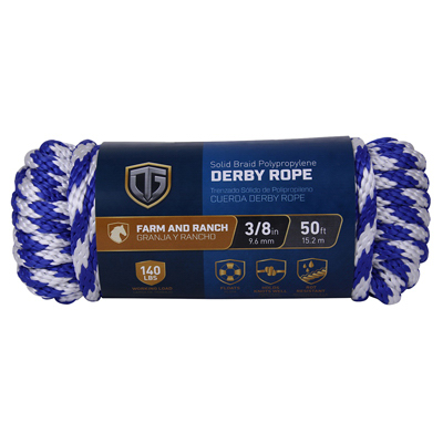 Tru-Guard 3/8x50 Blue Derby Rope