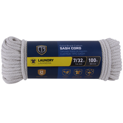 TG 7/32x100 Natural Sash Cord