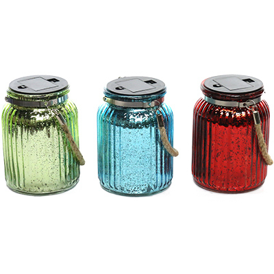 LED Hang Glass Jar