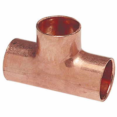 3/4x1/2x1/2" Copper Tee