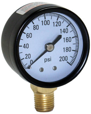 2" Air Water Pressure Gauge