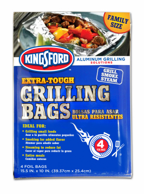 4PK 15.5x10 Grilling Bags