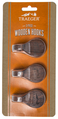 3PK HDWD Magnet Hook