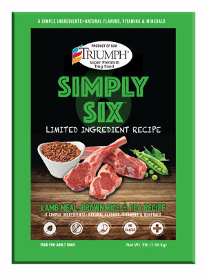 00893   Sim6 Dog Food Lamb 3LB