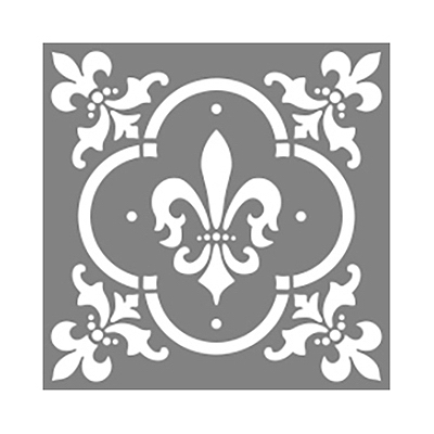 12x12 Fleur De Stencil