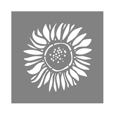 6x6 Sun FLWR Stencil