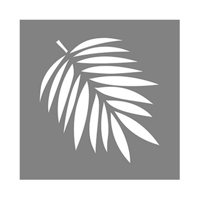6x6 Tropic Leaf Stencil