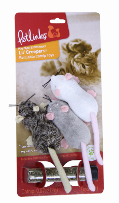 3PK Lil Creeper Cat Toy