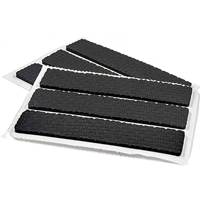TG 6PK 1/2x2.5 Black Foam Pads