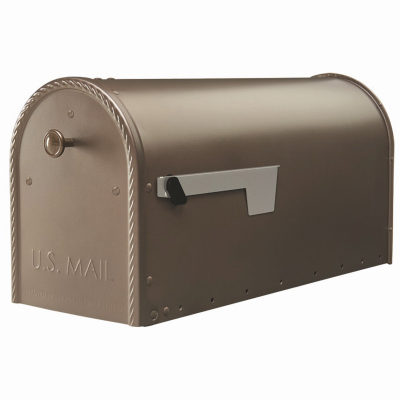 LG Bronze Post Mount Mailbox