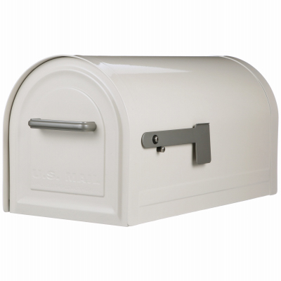 White Locking Mailbox