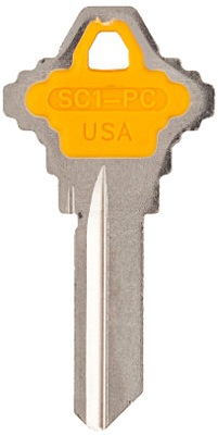 Schlage Yellow Key Blank