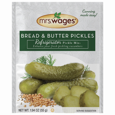 Mrs. Wages W611-J2425 Refrigerator or Canning Pickle Mix, 1.44 oz Pouch