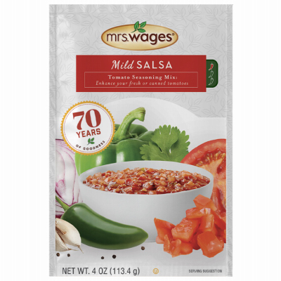 Mrs. Wages W664-J7425 Salsa Tomato Mix, 4 oz Pouch