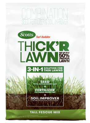 Grass Seed Scotts Turf Builder Fescue Thicker R Lawn 12Lb