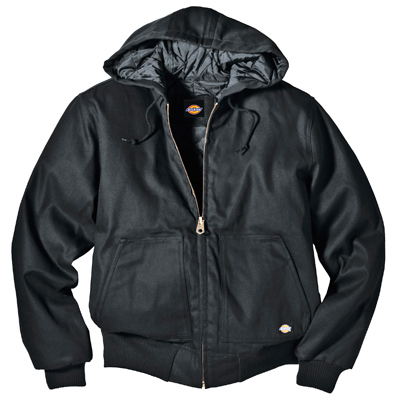 2XL BLK Men Hood Jacket