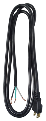 6' 16/3 Black Power Supply Cord