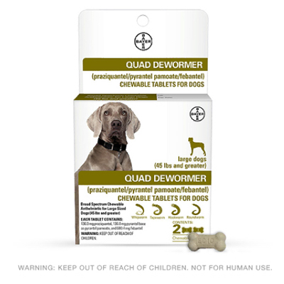 Bayer Large Dog Quad Dewormer