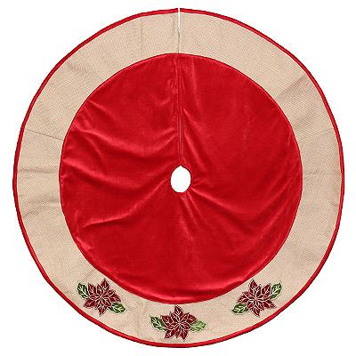 48" RED Poin Tree Skirt