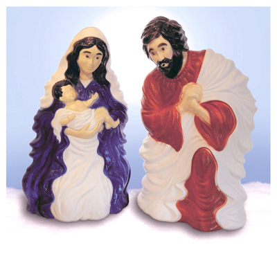 28" Plas Nativity Set