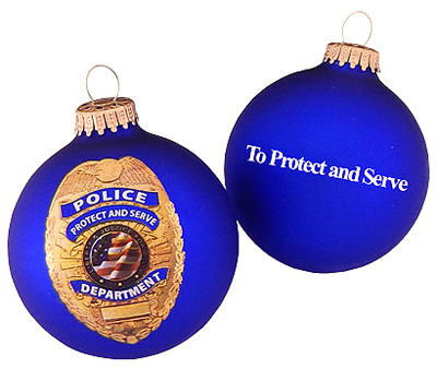 3-1/4" Police Ornament