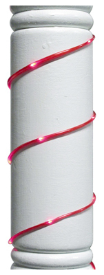 15' Red Tube w/Red LED Set