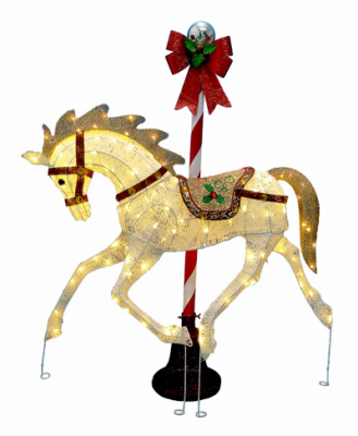 HW60" XMAS Carous Horse