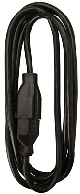 15' 16/2 Black Extension Cord
