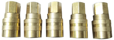 MM 5PK 1/4" I/M Coupler