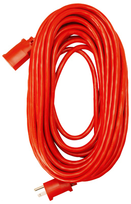25' 14/3 Red Extension Cord