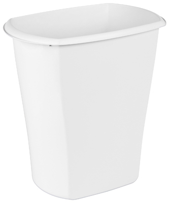 10GAL WHIT Wastebasket