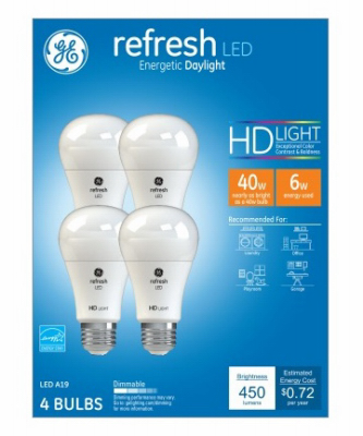 GE 4PK 6W Day Ref Bulb