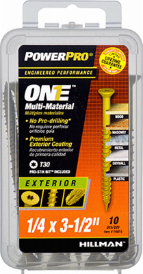 10PK 1/4x3.5 EXT Screw