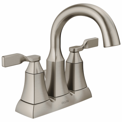 DELTA SAWYER 25766LF-SP Bathroom Faucet, 1.2 gpm, 2-Faucet Handle, 3-Faucet