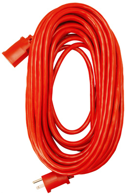 100' 14/3 Red Extension Cord