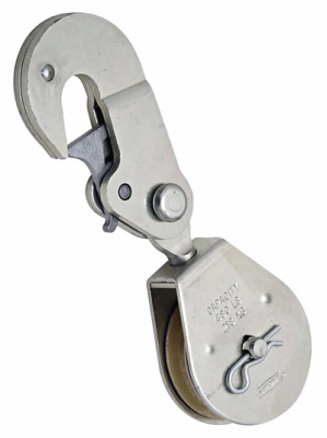 3223 2" Steel Pulley w/Hook Lock