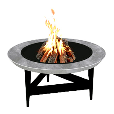 FIRE PIT, 40" WOOD BURNING TABLE
